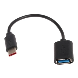 Кабель LuazON, Type-C - OTG USB, 1 А, 15 см, чёрный 2985073