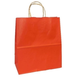 Пакет бумажный " ПЗБМ " 22*25*12см Orange, крученые ручки