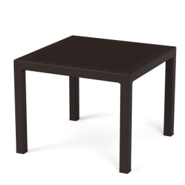 Стол "Ротанг-плюс" 94х94х74 см, d отверстия под зонт - 39.5 мм, мокко 9484503