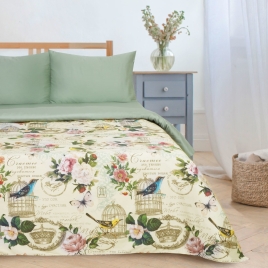 КПБ "Этель" 2 сп Счастье быть дома 175*215 см, 200*214 см,50*70 см-2 шт, мако-сатин 2759765