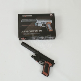 Пистолет с пулями в коробке. Размер: 24х16х4см 238C