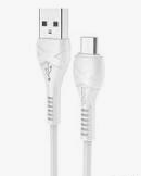 Кабель HOCO X37 USB - Micro 1.0m.2.1A.силикон, цвет: белый