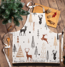 Фартук "Доляна" X-Mas 60х65см, 100%хл, рогожка 164 г/м2 4980246