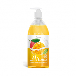Жидкое крем-мыло "Milana" манго и лайм с дозатором 1000 мл (6)