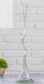 Ваза «Изгиб», d=2.5 см, h=51 см, стекло, прозрачная