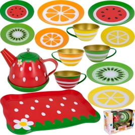 Набор посуды металл QZ1006-5 Чаепитие в кор.Предназначен для детей в качестве игрушки. Материал: мет