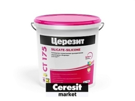 Штукатурка декор."короед" Ceresit СТ-175 ( 2.0 мм ) силикатно-силиконовая с бороздчатой фактурой 25к