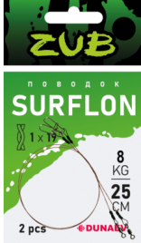Поводок Dunaev Zub Surflon 1*19 8кг 25см