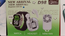 Часы вентилятор наушники в/к (505-320) D98