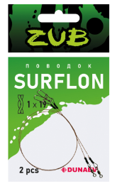 Поводок Dunaev Zub Surflon 1*19 12кг 15см