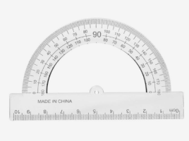 Транспортир 180*/10см прозрачный     5471934