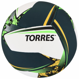 Мяч вол. "TORRES Save" арт.V321505 р.5, синт.кожа (ПУ), гибрид, бут.кам, бело-зелено-желный 9086807