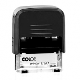Штамп стандартный " Colop " Входящий №, корпус черный, Printer C20