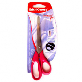 Ножницы " Erich Krause " Dynamic 16,0см пластиковые эргономичные ручки, ассорти, картонная упаковка,