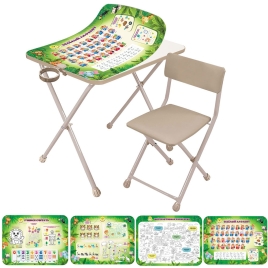 Стол+стул КА3-ВТ/Б бежевый Levatoys 2 двухсторонние вкладки. Предназначен  для кормления, игр и обуч