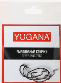 Крючки офсетные YUGANA Wide range worm, № 6, 5 шт.   6886651