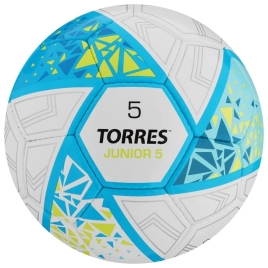 Мяч футбольный TORRES Junior-5, F323805, р.5 (вес 390-410 г, глянц.ПУ, ручная сшивка) 6935928