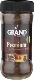 Кофе GRAND PREMIUM натуральный растворимый сублимир, с/б 95 г