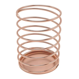 Стакан-пружина " KWELT " 7*9см, металлический , круглый, медный