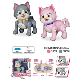 Кошка на радиоуправлении SM09H.Предназначена для детей в качестве ирушкиМатериал: полимеры Комплекта