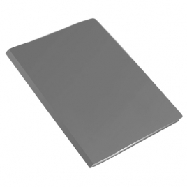 Папка  10файлов " KWELT " А4 серый, пластик 0,5мм, индивидуальный штрихкод