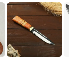 Нож охотничий деревянная ручка в асс