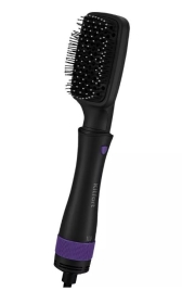 Фен-щетка КТ-3236-1 (черно-фиолетовый, 4 в 1)