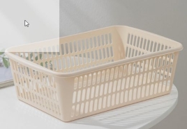 Корзина для хранения «Вязание», 3 л, 26.5×15×10 см, с крышкой, белая