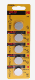 Батарейка литиевая Kodak, CR2032-5BL, 3В, блистер, 5 шт. 9336781