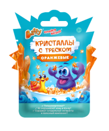 Кристаллы с треском детские, оранжевые, 10 г Baffy D0167-O (20) (01.07.2029, 10228020/190325/5042196