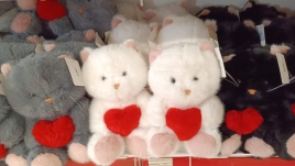 Мягкая Кошка с сердцем 2501-B