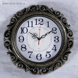 Часы настенные, серия: Классика, "Витсанд", черное золото 40.5 см 4551248