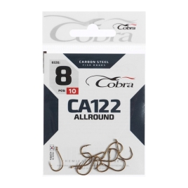 Крючки Cobra ALLROUND, серия CA122, № 8, 10 шт.   923872