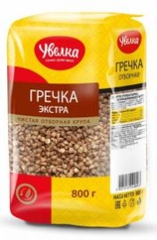 Крупа УВЕЛКА гречка экстра  м/у 800 г (6 шт/уп)