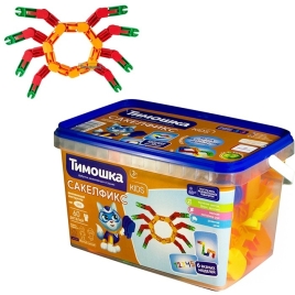 Конструктор «Сакелфикс» 60 деталей ТМ "ТИМОШКА", Предназначен для развиваюших игр для детей. Материа