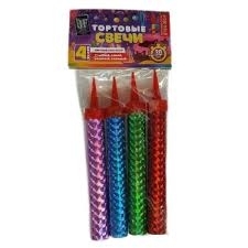 Фонтан для торта " Joker " Цветное пламя 10см, 30секунд, 4шт, картонная упаковка