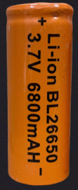 Аккумулятор 26650 для бытовых устройств 3,7V, 6800mAH