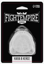 Капа боксерская FIGHT EMPIRE, Basic белая   9315792