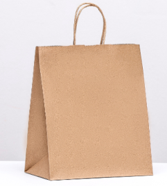 Пакет бумажный крафт 90 г/м², круглая ручка 22 х 12 х 25 см 9935779
