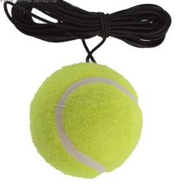 Мяч для большого тенниса с резинкой, тренировочный 534798