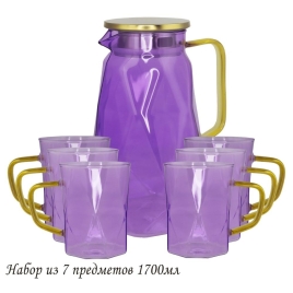 160-256 Набор графин 1700мл и 6 стаканов в под.уп.(х8)