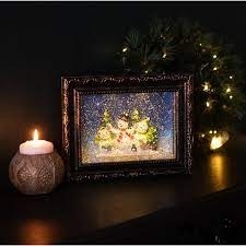 Декор лампа "Картина Рождество" Новый Год 19-267
