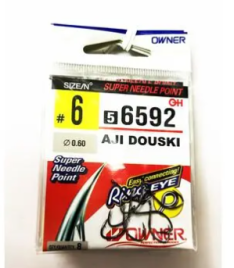 Крючки OWNER SUPER NEEDLE POINT 6562 CHINU DOUSKI №6, упаковка 10 пачек. (Арт-SK.05)