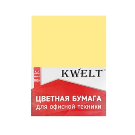 Бумага " KWELT " пастель А4 80г/м2 100л желтый