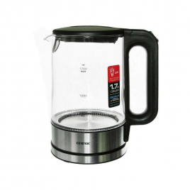 Чайник Centek CT-0032 стекло 1.7л, 2200Вт, Внутр.LED подсветка, Быстрое кипячение, Фильтр от накипи.