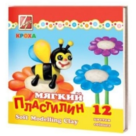 Пластилин " Луч " Кроха 12цв 198г мягкий, со стеком, картонная упаковка 23С1484-08