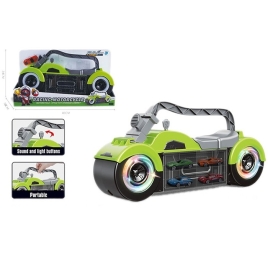 Кейс для машин 9933-8 Гоночные в наборе 1 машина в кор.Предназначен для детей в качестве игрушки. Ма