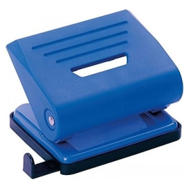 Дырокол на 20л " Dolce Costo " металлический, синий с линейкой