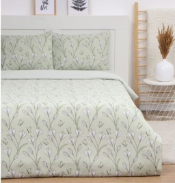 Постельное бельё евро LoveLife Tulips, жатка