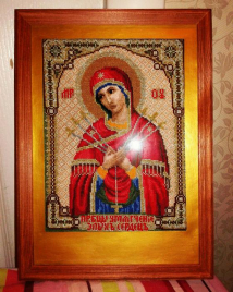 Набор для вышивания " PANNA " Икона 18*24см Божией Матери Умягчение Злых Сердец, счетный крест, запо